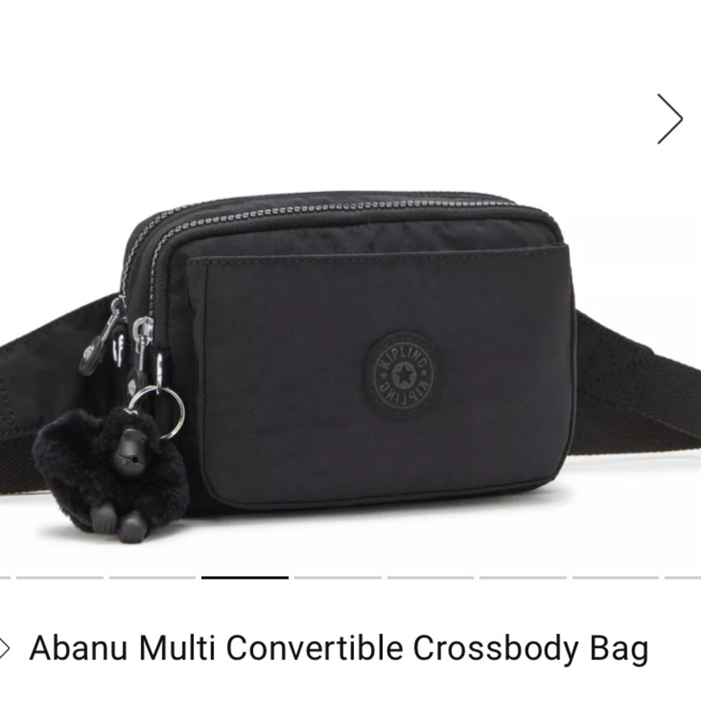 Kipling Black Abanu Multi Belt Bag/Crossbody